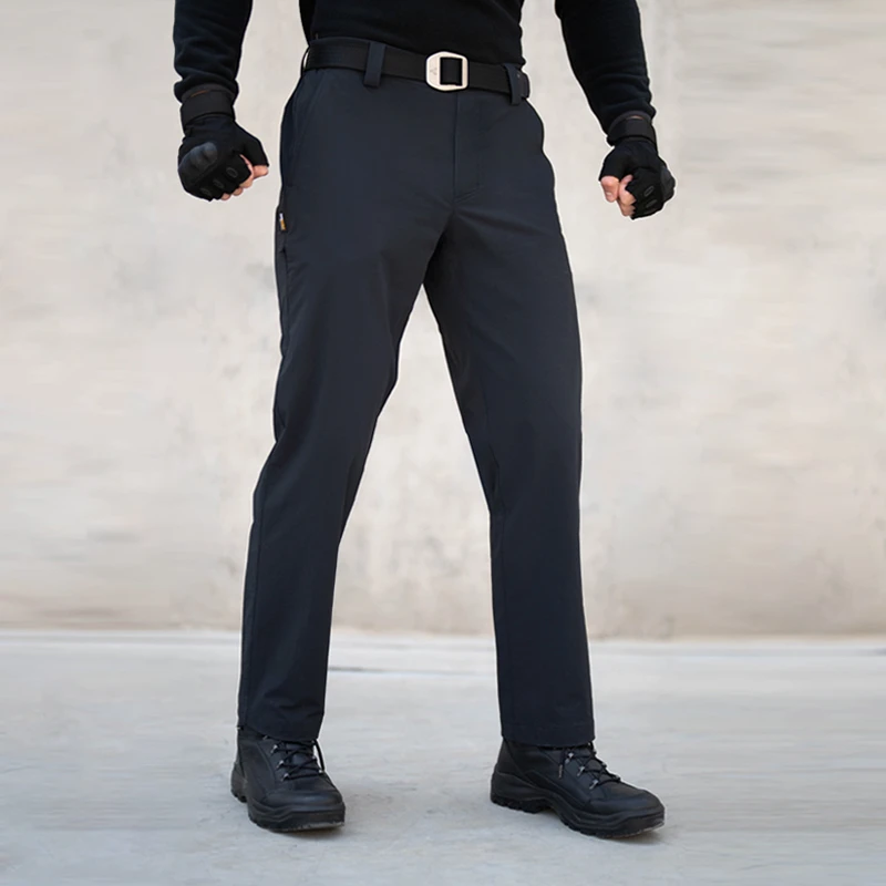 轻锋双面织防风防泼水宽松弹力男士休闲户外特工直筒长裤22833