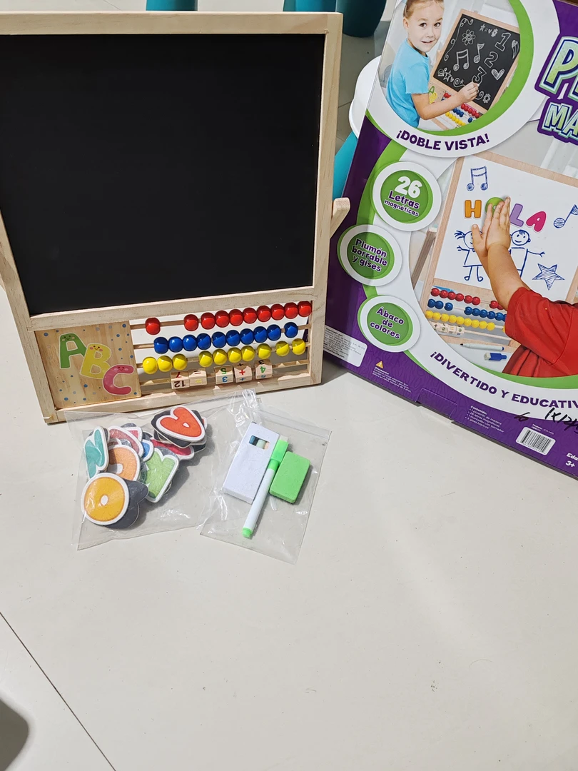 木制多功能算珠双面画板