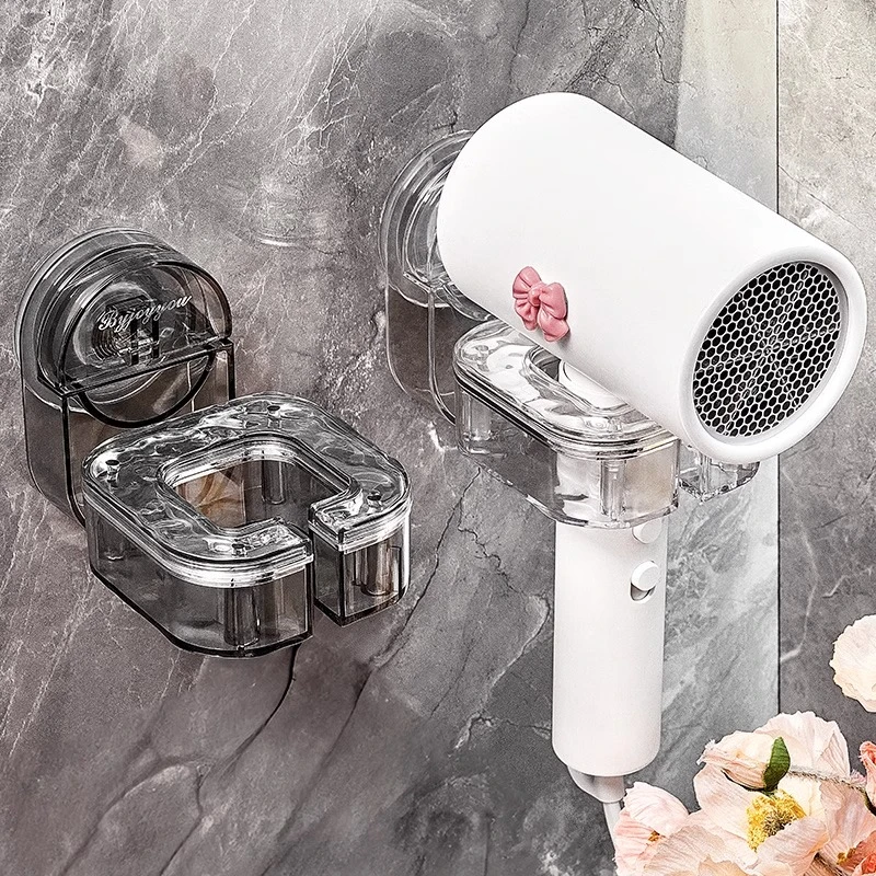 吸盘壁挂旋转懒人吹风机支架吹风机浴室电吹风高颜值百货日用品