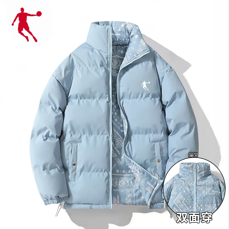 乔丹青年运动棉衣男女棉服冬装加厚保暖休闲面包服棉袄羽绒服外套