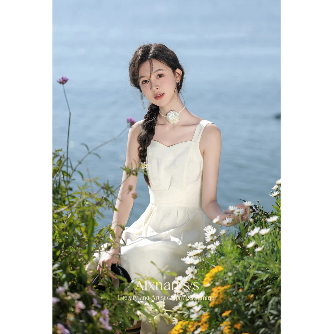 【粉丝福利】鹿向南《浪漫丝绸》2025春季女装显瘦温柔裙子L33677