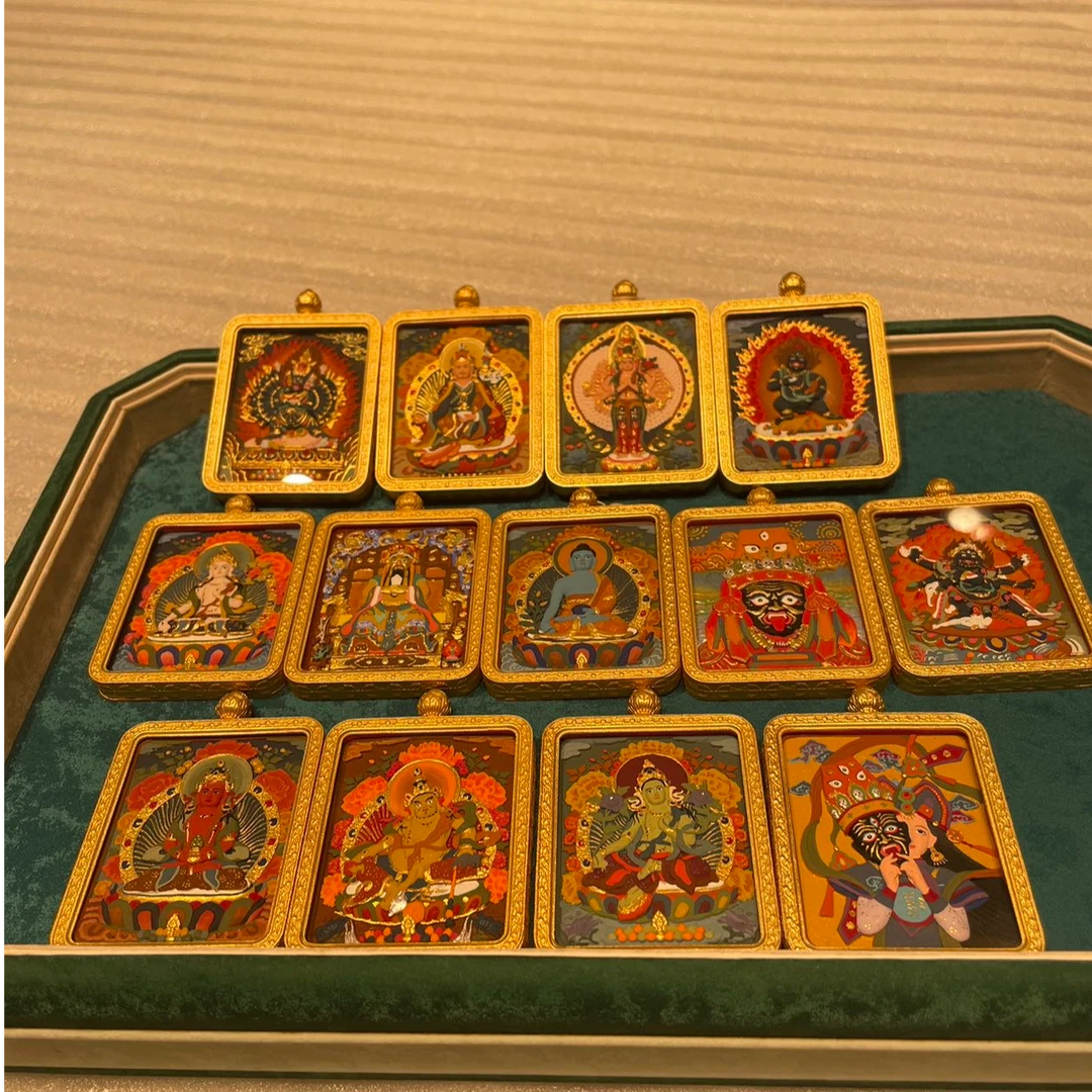 【佳哥严选】 J45985-唐卡tt吊坠-5*4cm-多样性发其一