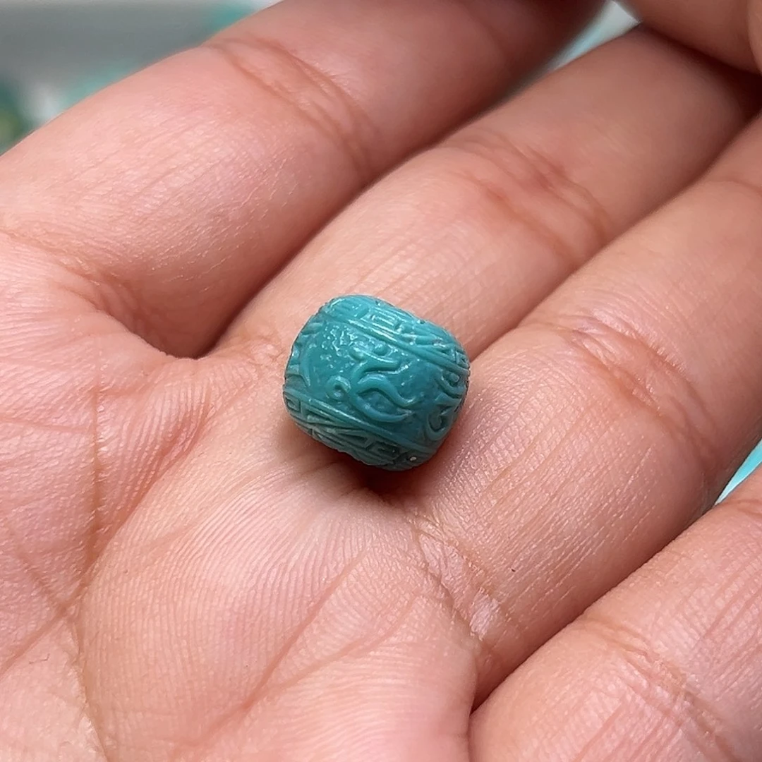 绿松石珠宝半成品未镶嵌海***米