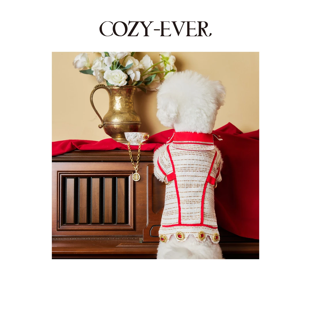 COZY-EVER镀金时代·流光金焰小香风宠物服饰  非七天无理由退换