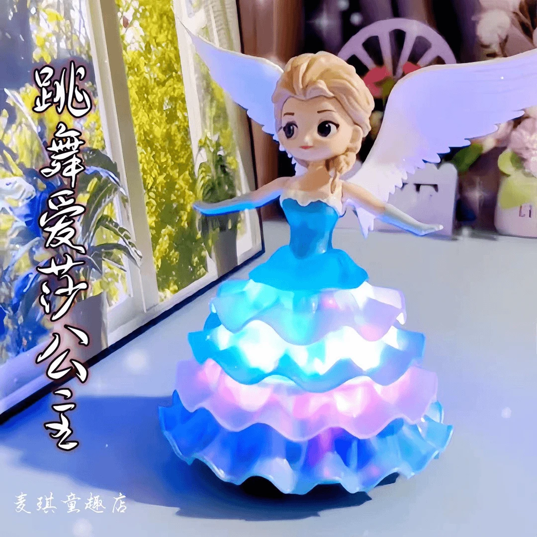 【大容量充电款】艾莎公主芭比洋娃娃电动音乐跳舞玩偶女孩生日礼物
