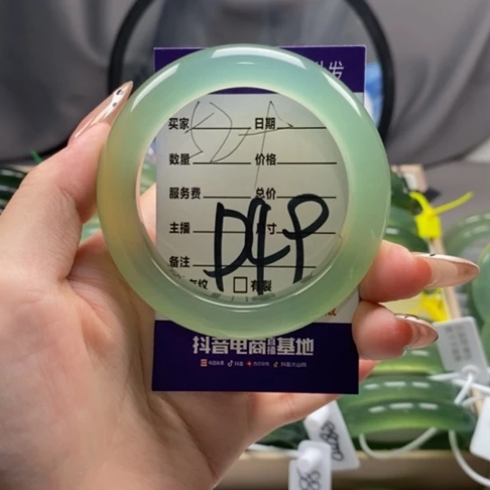 蛇纹石玉手镯未镶嵌挞*~