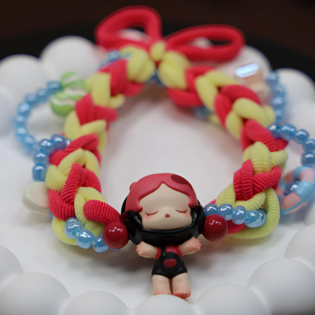 潮玩正版萌莉DIY发圈 拍一发五抬整端必有一个稀有款纯手工