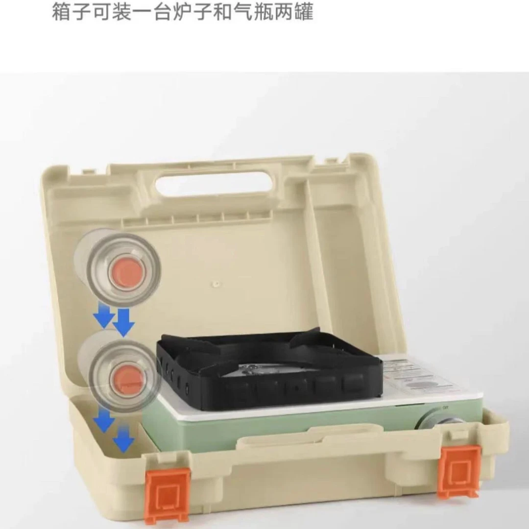 马卡龙卡式炉炉具户外装备配件收纳箱猛火转接头旋钮防风罩