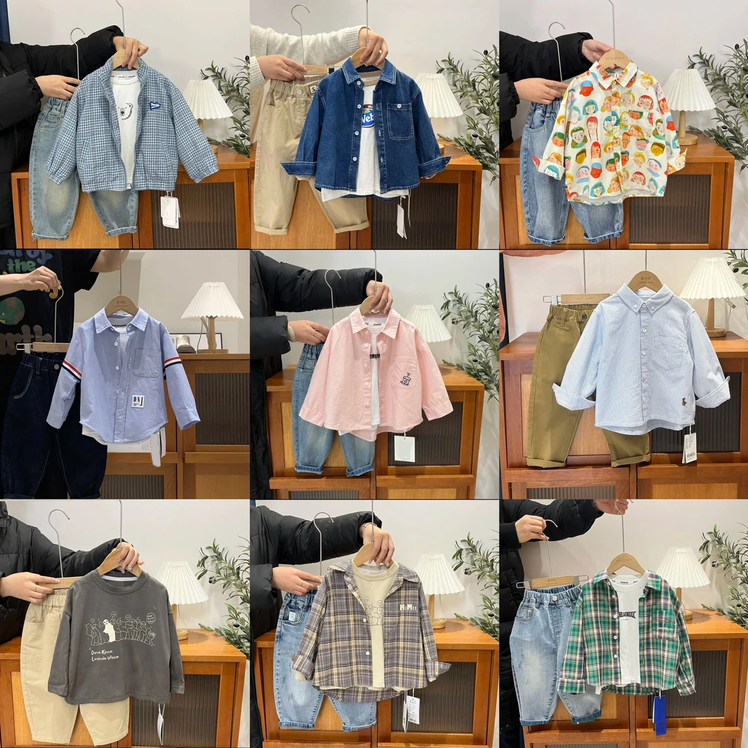 【格子套装】衬衫套装通拍链接92718