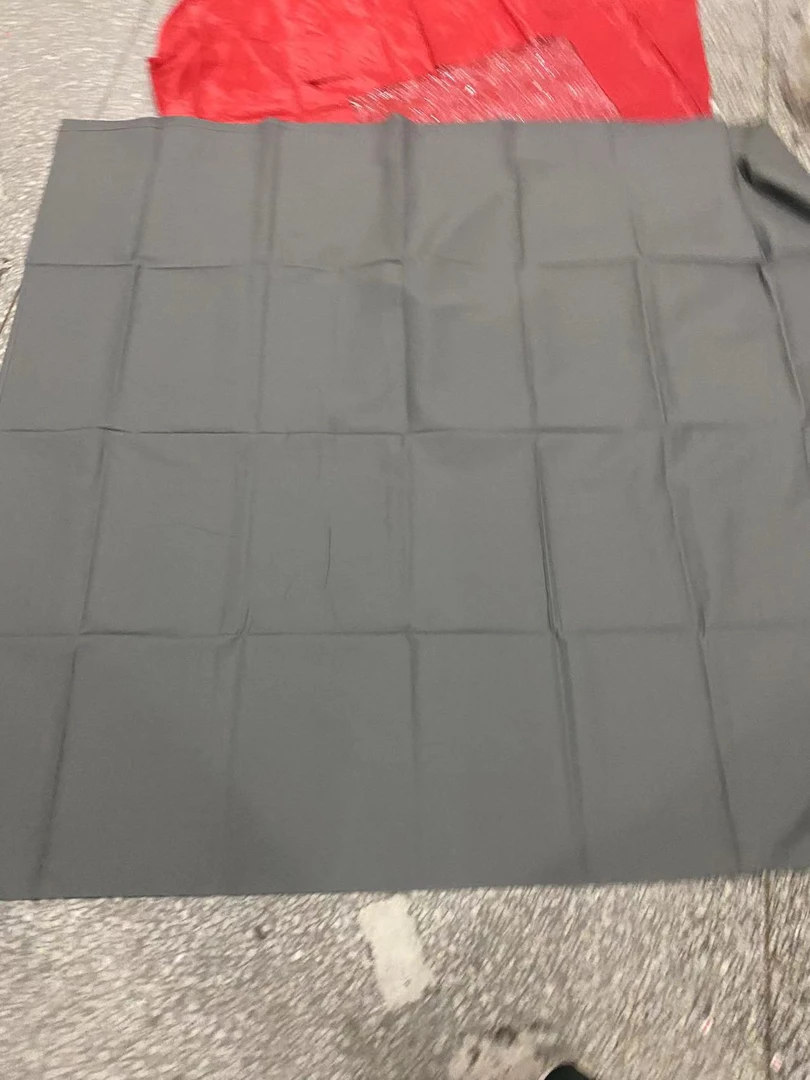 《厚广家》4楼170×300左右灰色棉麻窗帘 发1对