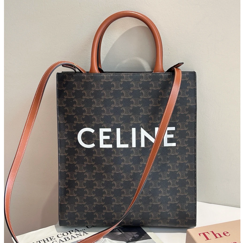 99新 Celine/思琳 老花托特 小号 琴谱包 手提包斜挎包