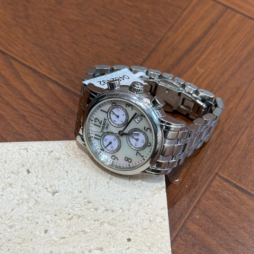 95新 Tissot/天梭 95新 T-LADY系列手表 石英表 35mm 银色精钢