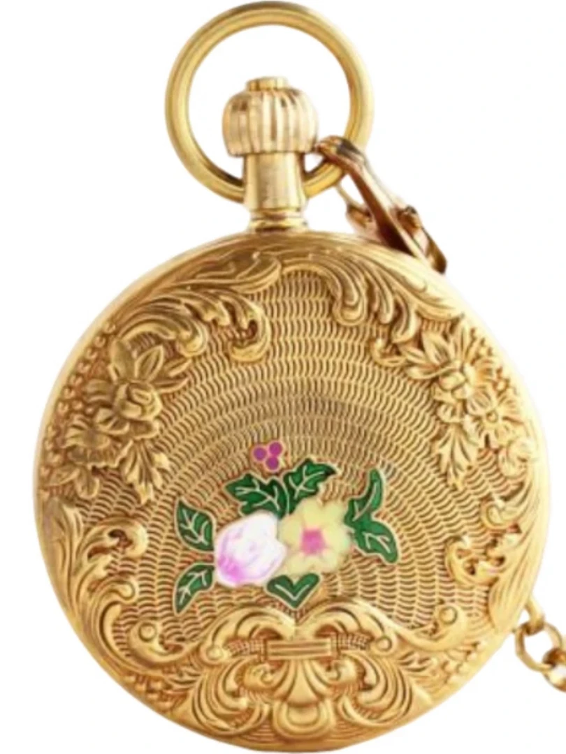 中古女士高档复古意经典怀旧怀表轻奢金色（以直播间展示为准）