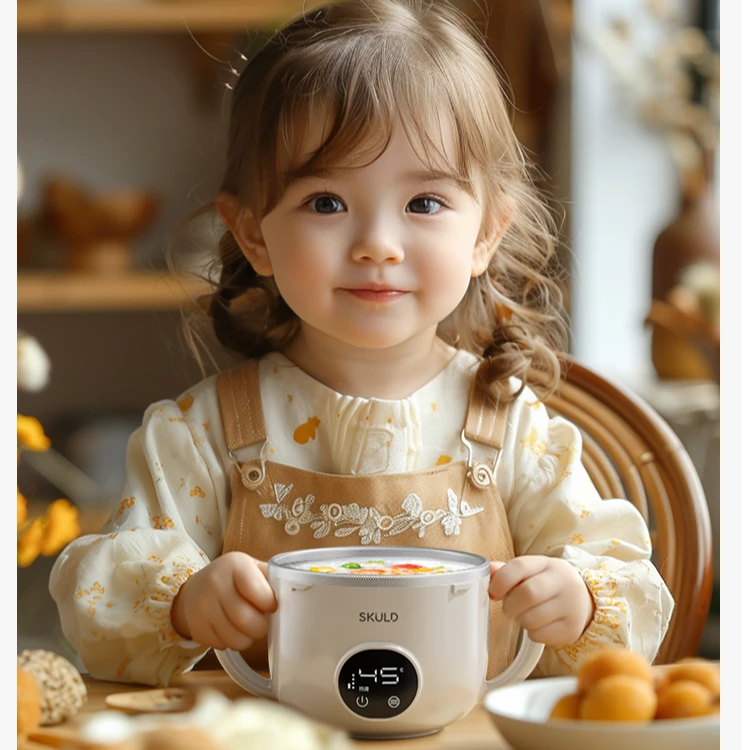 SKULD/时蔻K3lite智能儿童恒温辅食碗婴儿电子充电保温碗