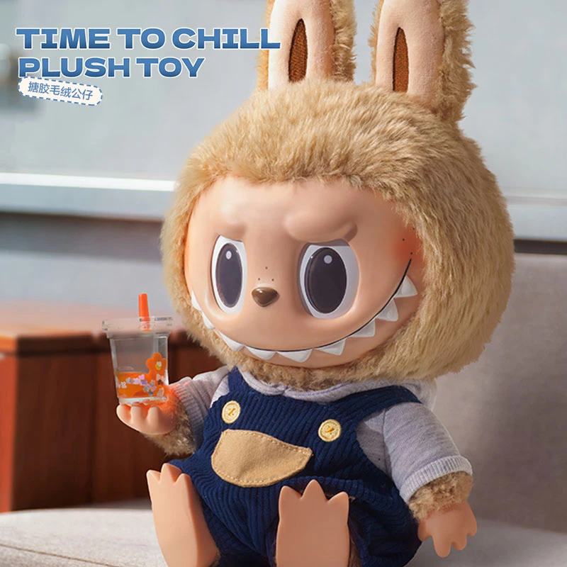 【预售】泡泡玛特LABUBU Time to chill-搪胶毛绒公仔