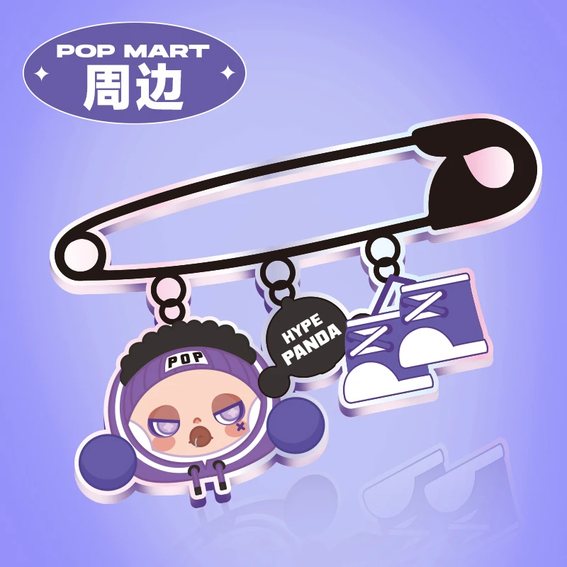 泡泡玛特SKULLPANDA熊喵热潮系列-徽章盲盒仓发