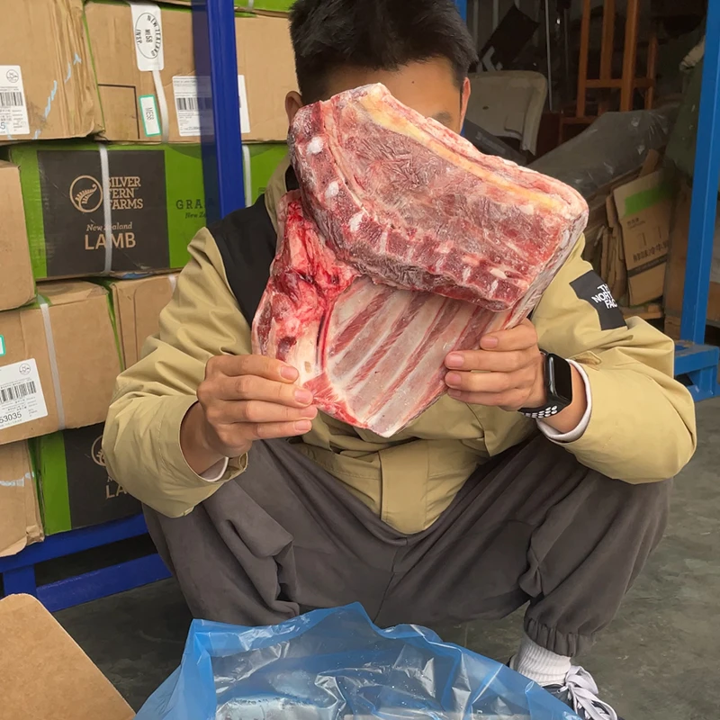 新西兰银蕨58厂原切羔羊方肩羊排羊前腿羊肉可以代切块