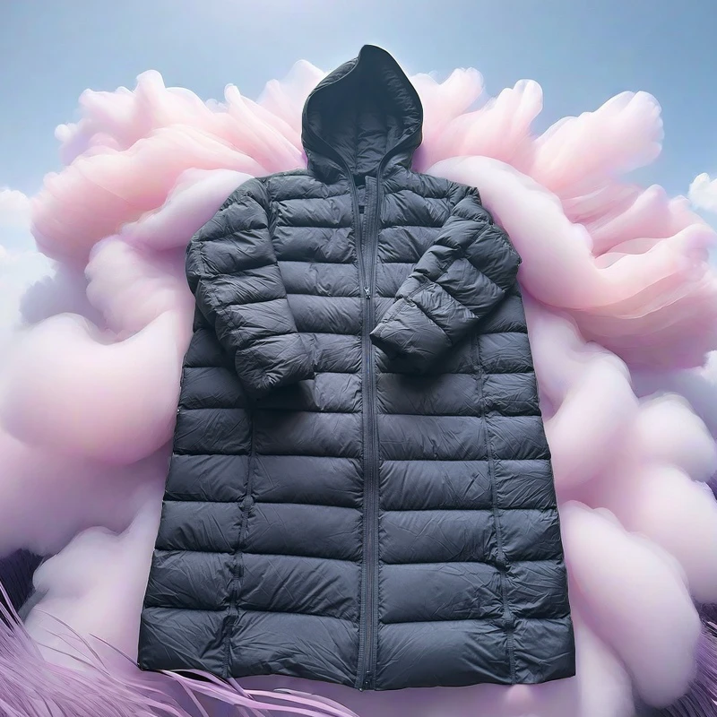 漾.设计师款原创时尚休闲保暖羽绒服连帽外套  HLWE25LD 6052