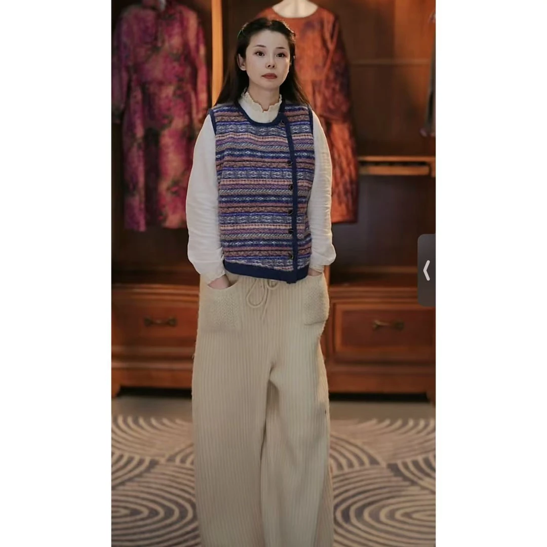 漾.设计师款原创毛衣马甲  24YN 27776