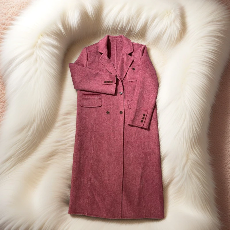 漾.设计师款原创冬款高支羊毛毛呢大衣外套  24YN 27703
