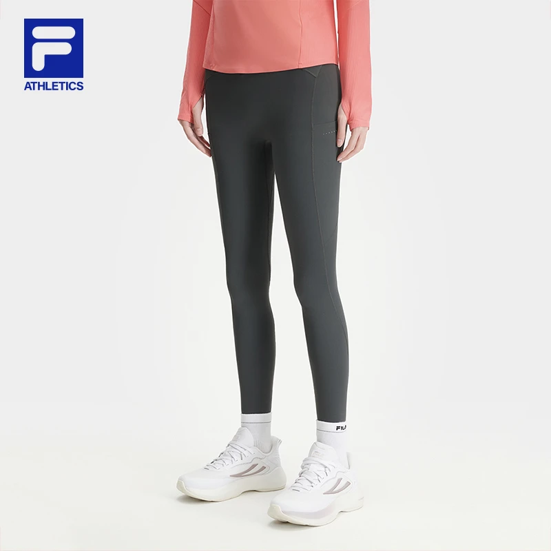 Fila/斐乐女春秋新款【高弹修身鲨鱼裤】运动瑜伽打底裤A11W441604F