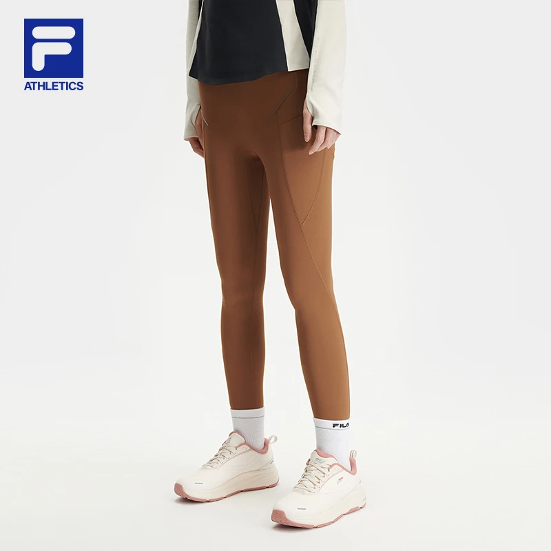 Fila/斐乐女春季【高弹健身瑜伽裤】修身运动打底裤长裤A11W441605F
