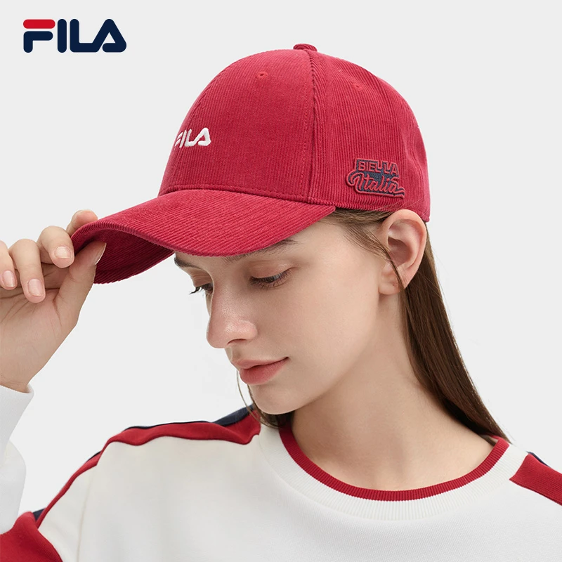 Fila/斐乐秋新款情侣款【时尚简约百搭】遮阳运动棒球帽F13U449232F