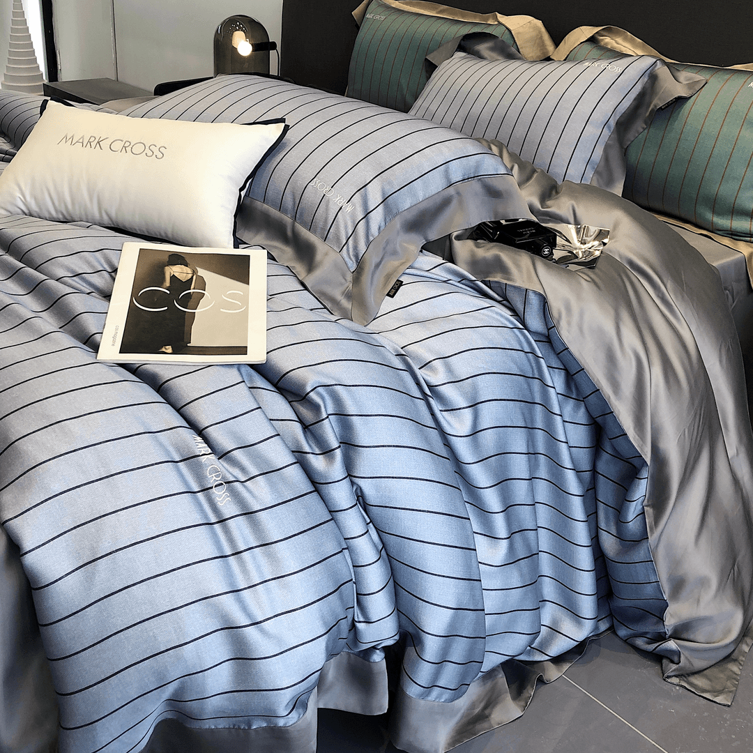 丽家平！玛洛驰 东帝兴 纯简之美LF60支兰精天丝四件套 清凉床品