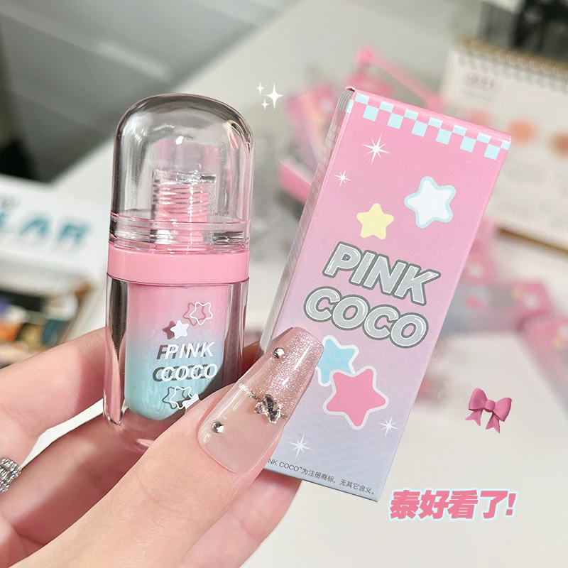泰漂亮了~pink coco雾面哑光唇釉不易沾杯伪素颜学生口红显白平价