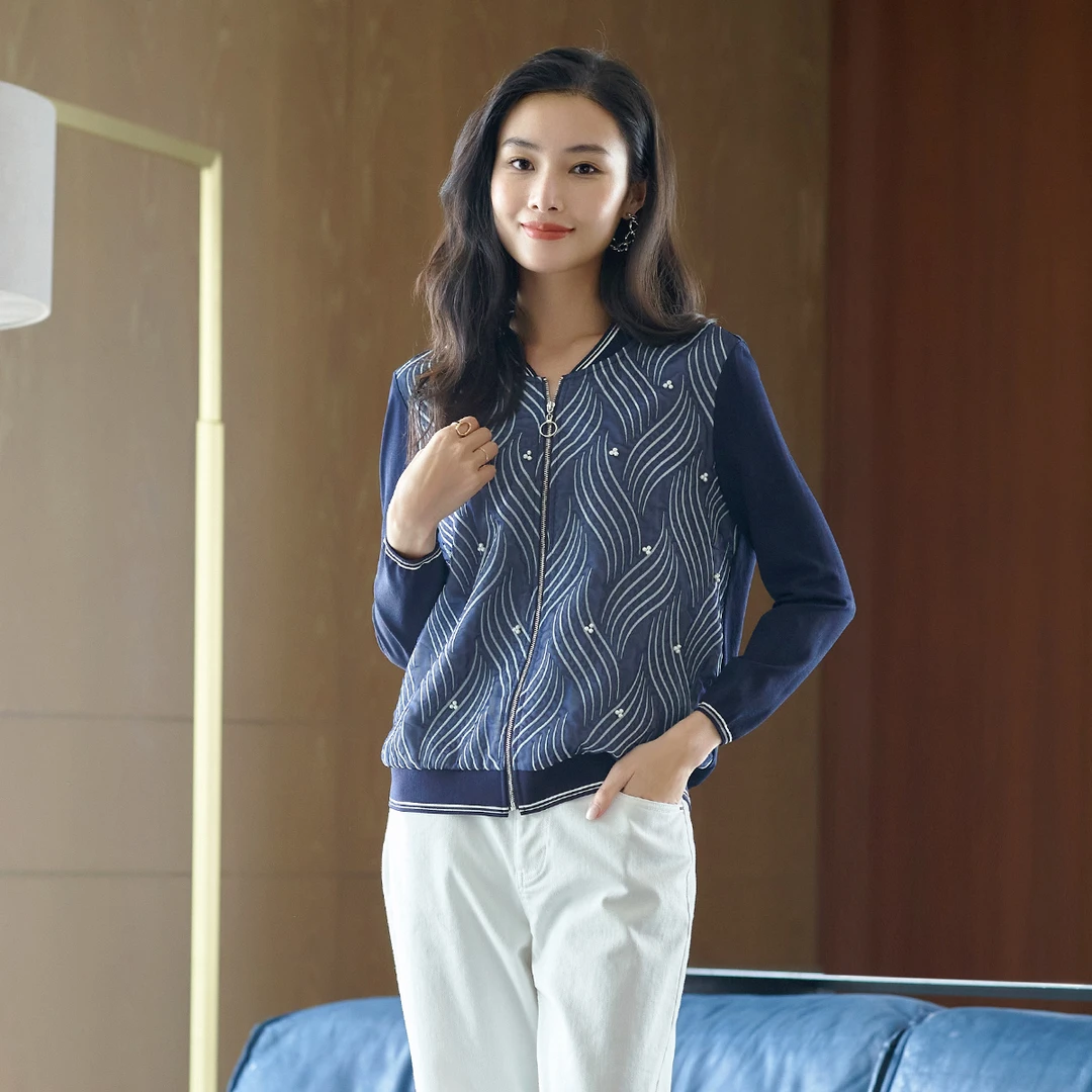 歌蒂诗秋季专柜新款时尚气质短款立领薄款外套女士 1C32W5225