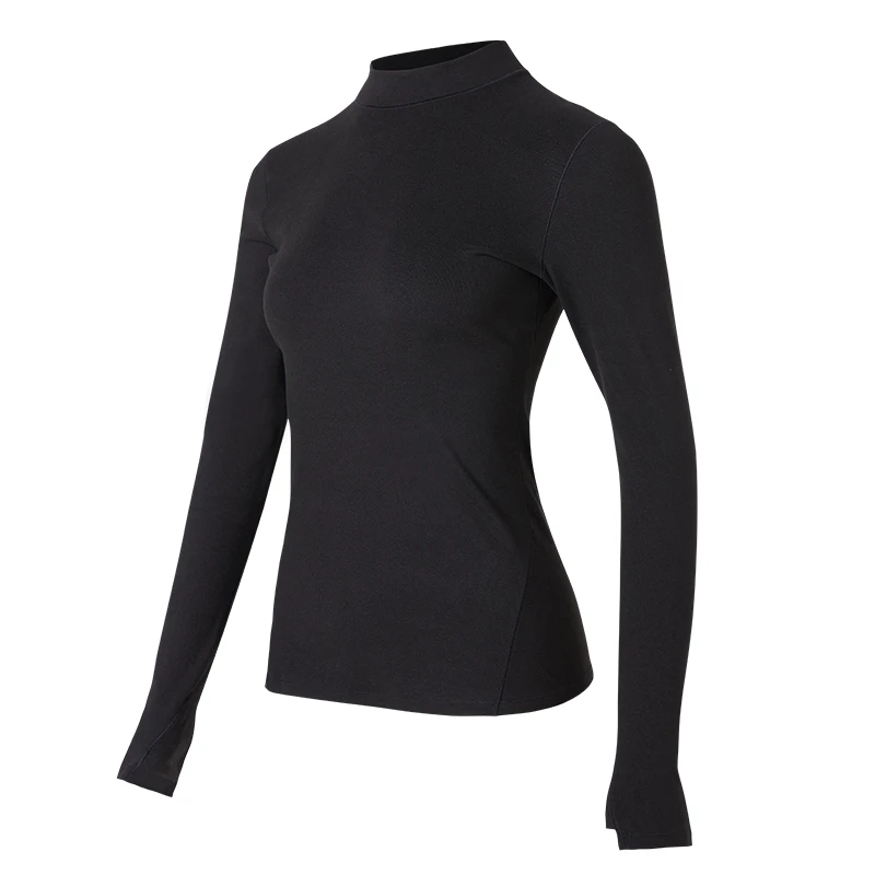 科里芙新款德绒圆领长袖T恤户外运动跑步健身时尚透气上衣秋季