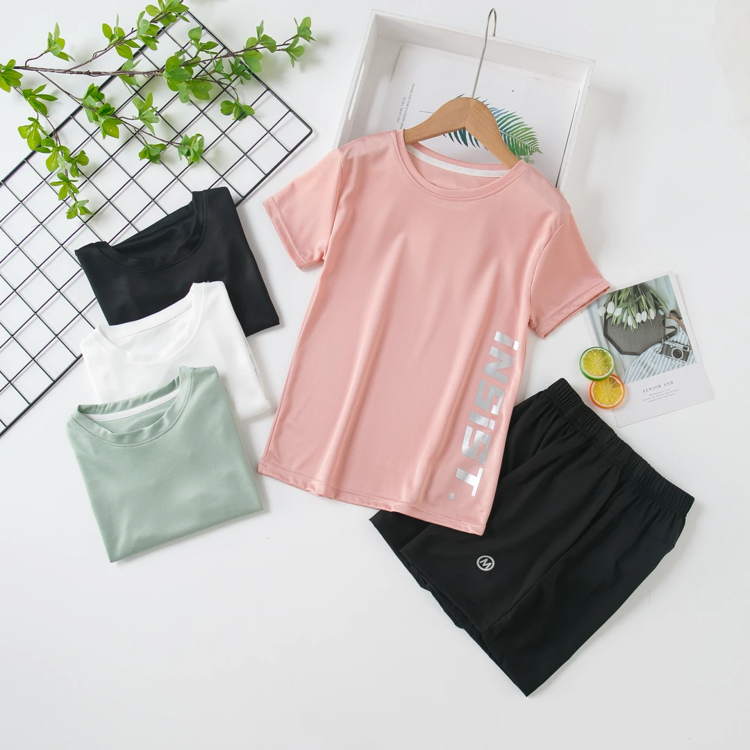 【C魅甄选】男女童同款速干~亲子套装 运动休闲夏季新款跑步装1108