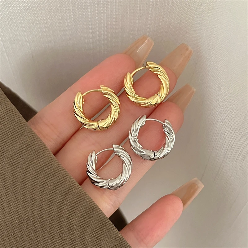 铜合金耳饰 C719气质复古小众简约轻奢时尚百搭耳环耳饰耳圈耳扣