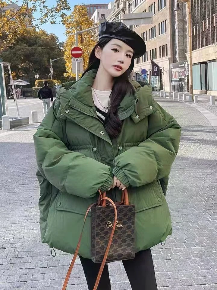 冬季新款簦爆款羽绒（棉）女短款2023冬季新款韩版宽松加厚面包服
