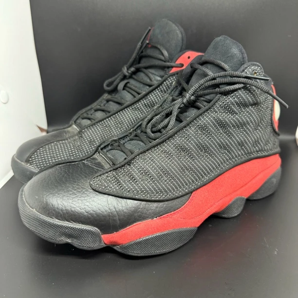 39码  /二手/ nike aj13 黑红 高帮 假一赔四