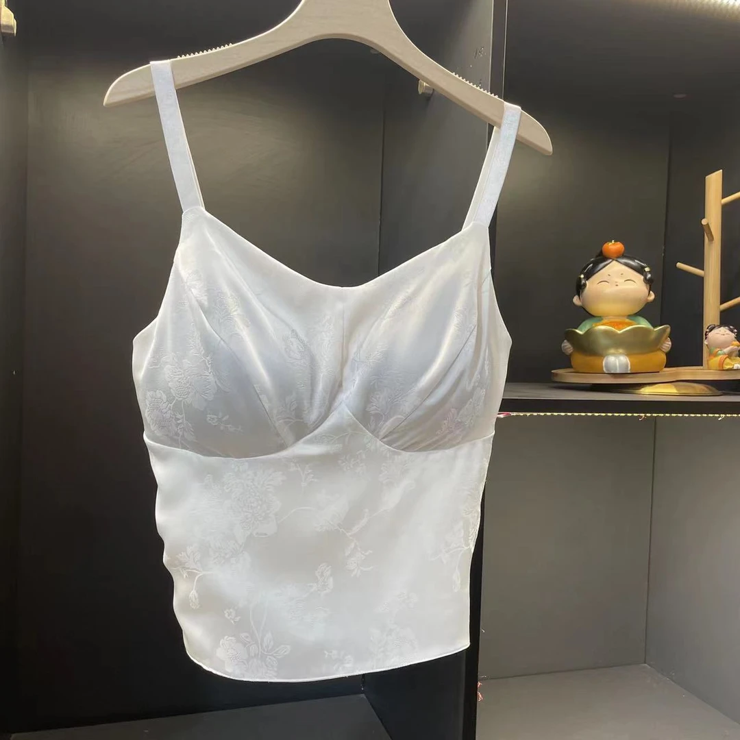 新中式国风双面双穿花萝背心吊带女时尚打底舒适美背网红百搭宽松