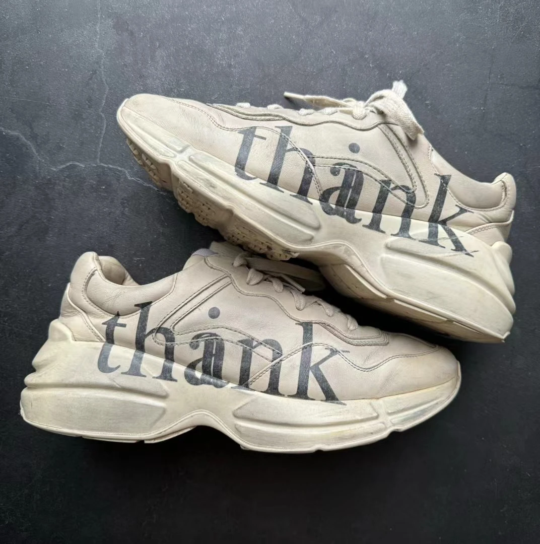 Gucci/95新/41码/THank 做旧老爹鞋