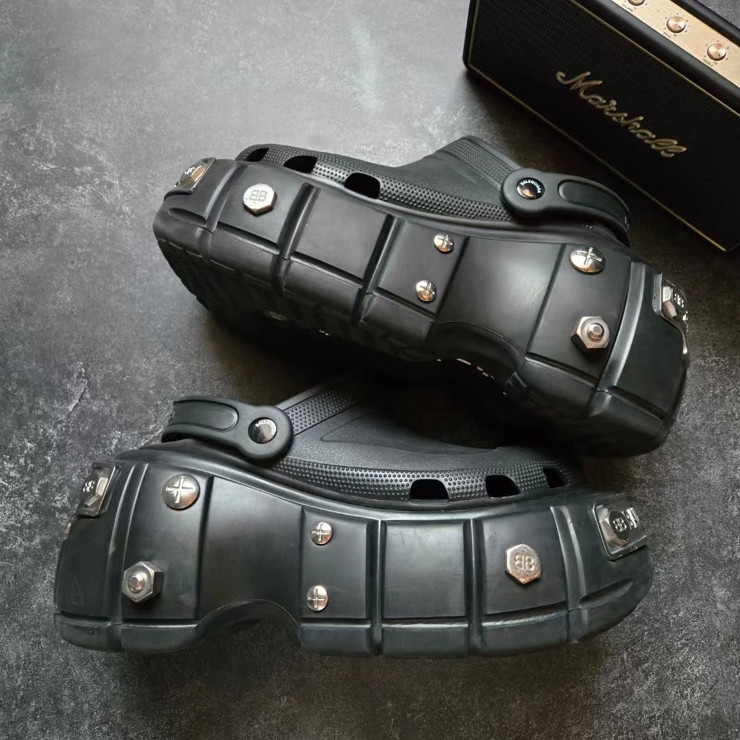 巴黎世家BALENCIAGA CROCS联名 99新 43码 厚底铁头洞洞鞋