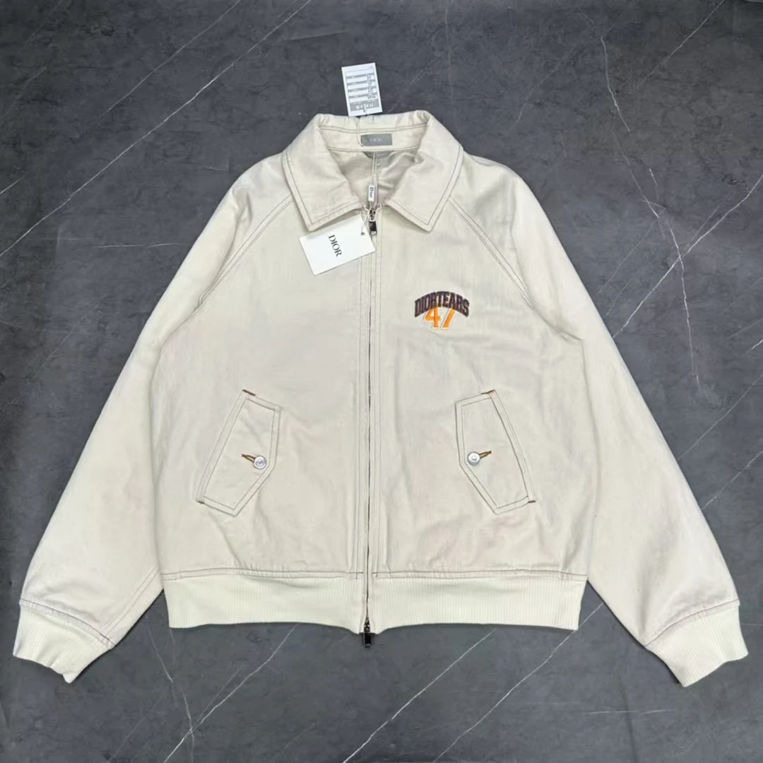 全新未使用 DIOR/迪奥 54码 Tears SS23 米白色 牛仔夹克