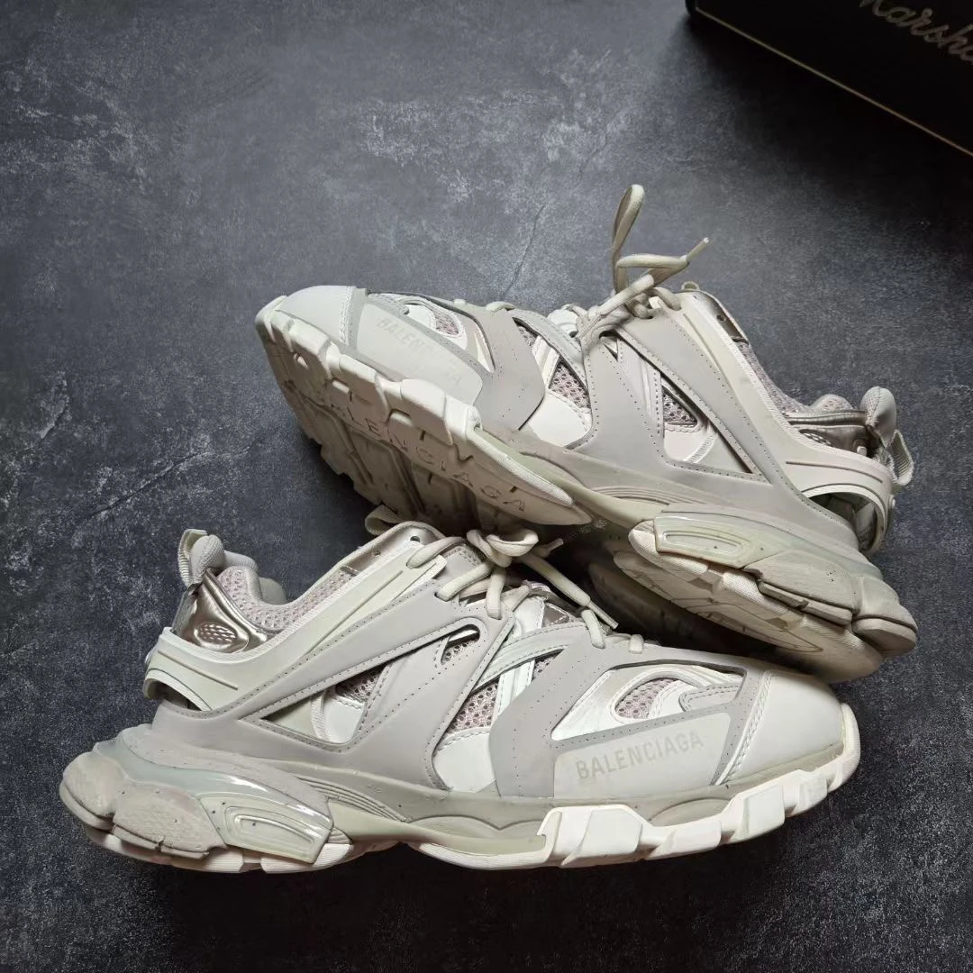 巴黎世家 99新 Balenciaga track 42码 奶茶灰棕