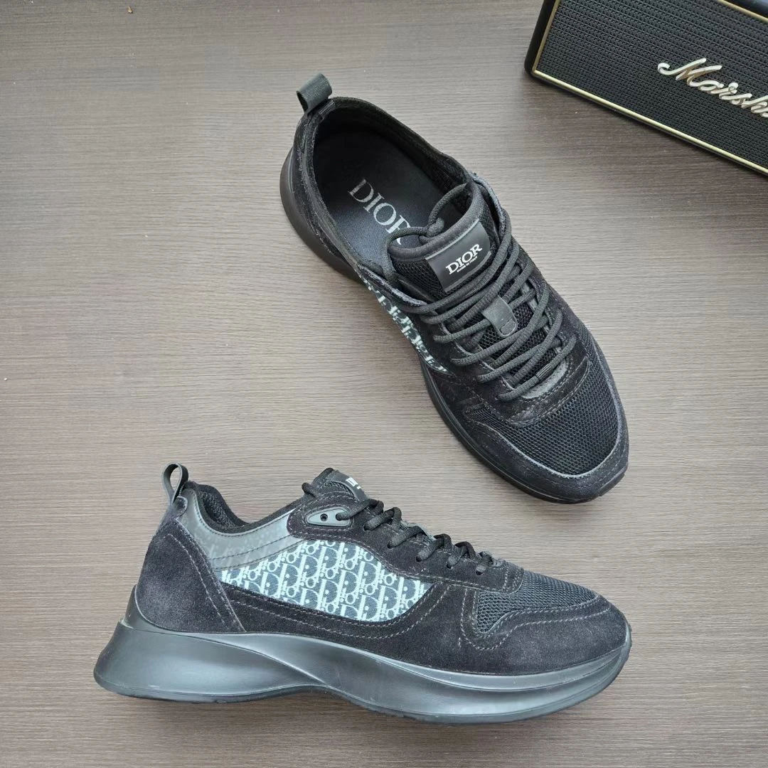 DIOR/充新/43码 迪奥 B25黑满印鞋 43码