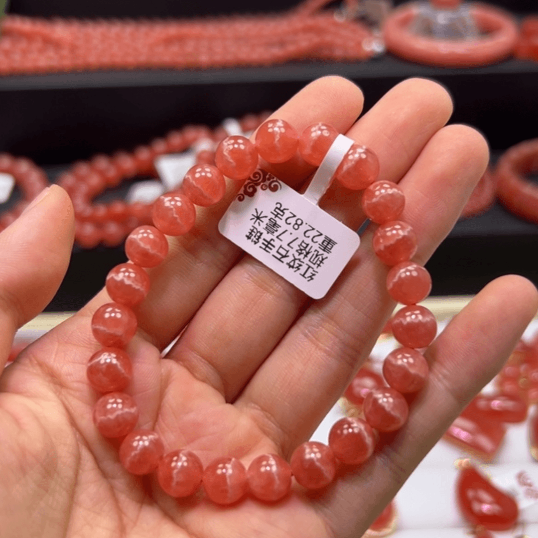 【闪购商品】菱锰矿（红纹石）手串未镶嵌