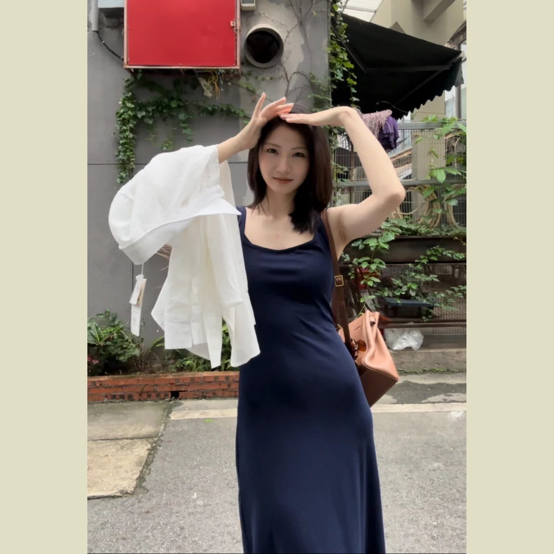 「夏季新品」甜美穿搭24款修身吊带连衣裙女气质包臀长裙