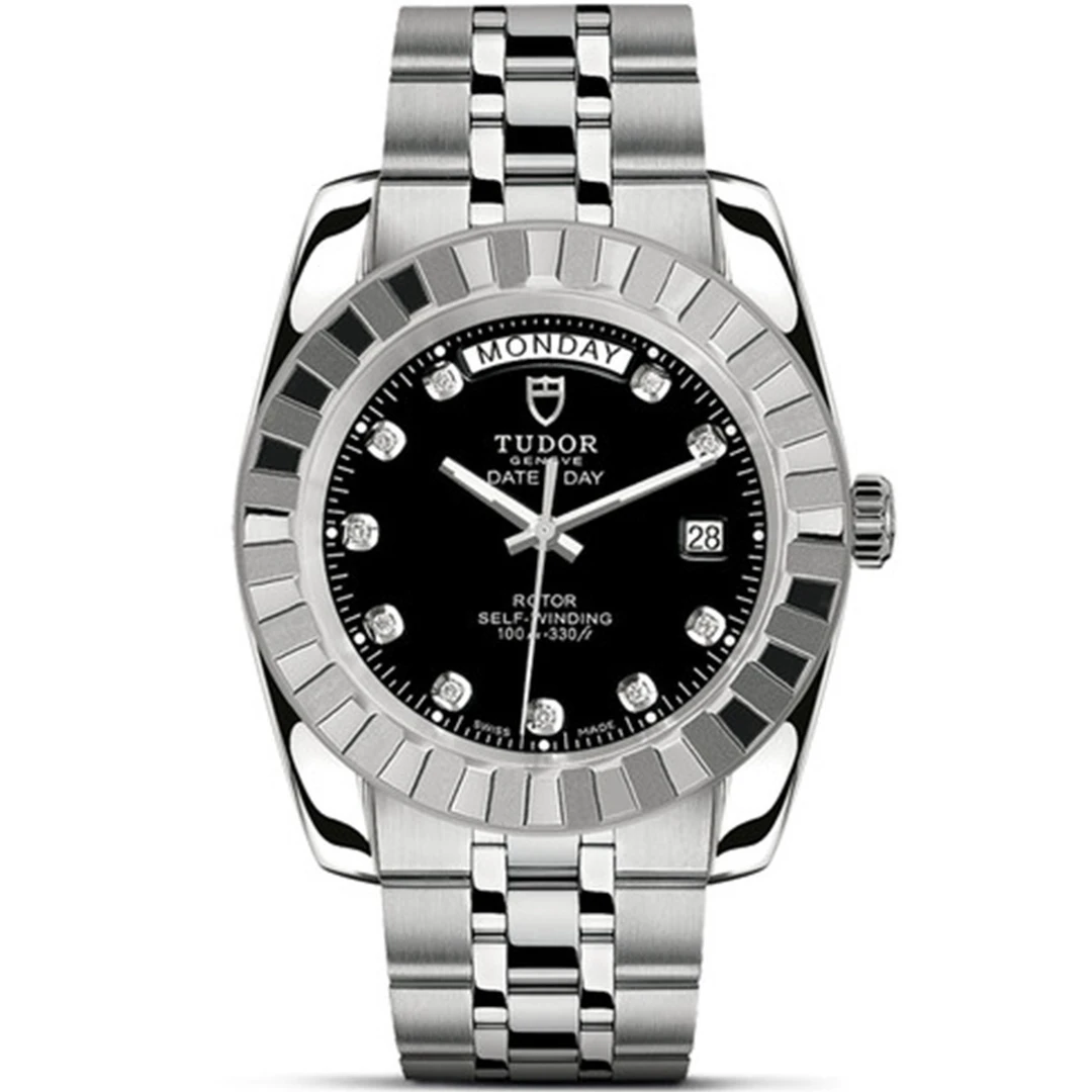 95新 TUDOR/帝舵 经典系列精钢黑面/23010/41mm/公价29800