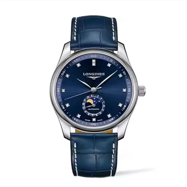 未使用 Longines/浪琴 40-42/四针蓝盘带钻自动机械