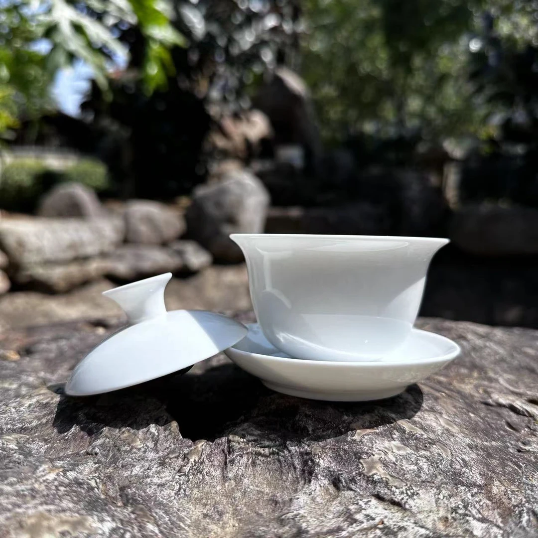【静萱茶事】玉瓷盖碗