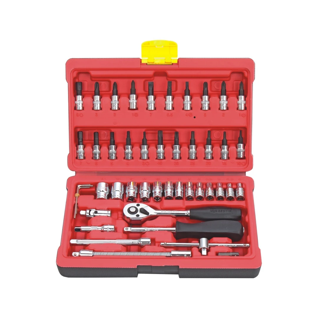 鹰之印46件6.3mm旋具套筒扳手组套耐用品质维修优质