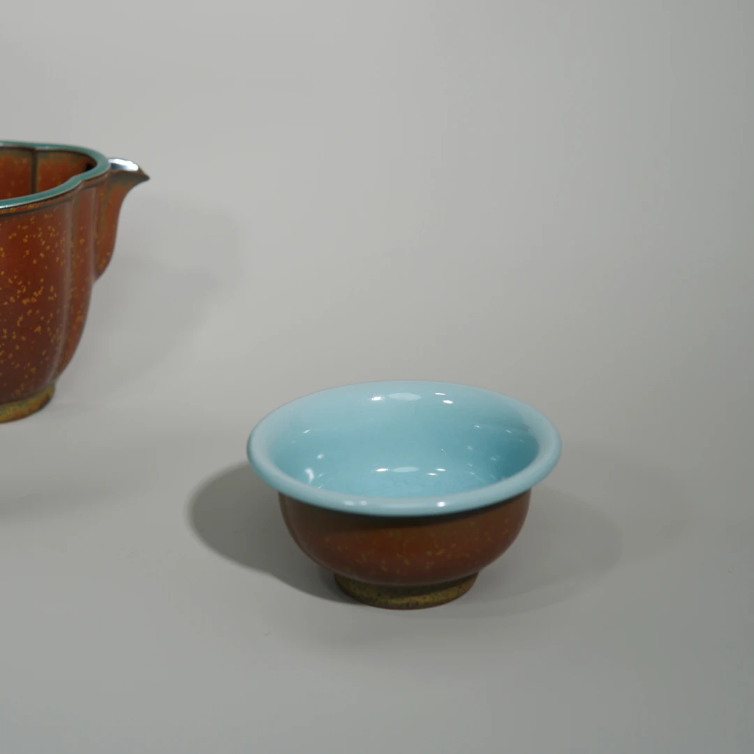 名家·黄柯·全手·粉青玉镯口·主人杯·大压手杯·品茗杯高端精品