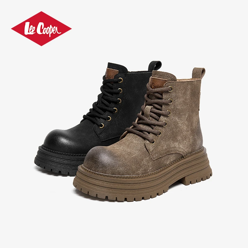 LEE COOPER2025年新款时尚板鞋厚底增高【5CM】潮流百搭马丁靴