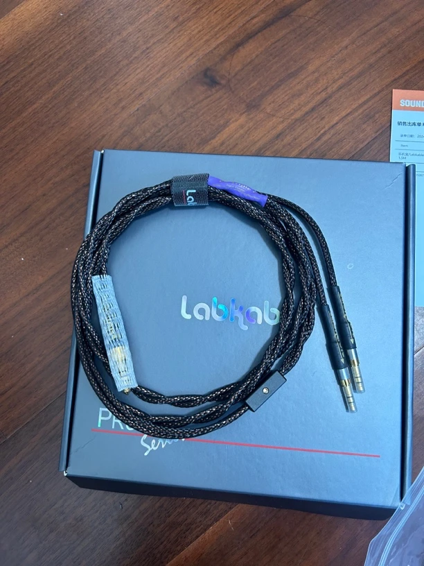 99新 Labkable/乐机宝PC-Triple三C铜HD800/T1II耳机升级线K812